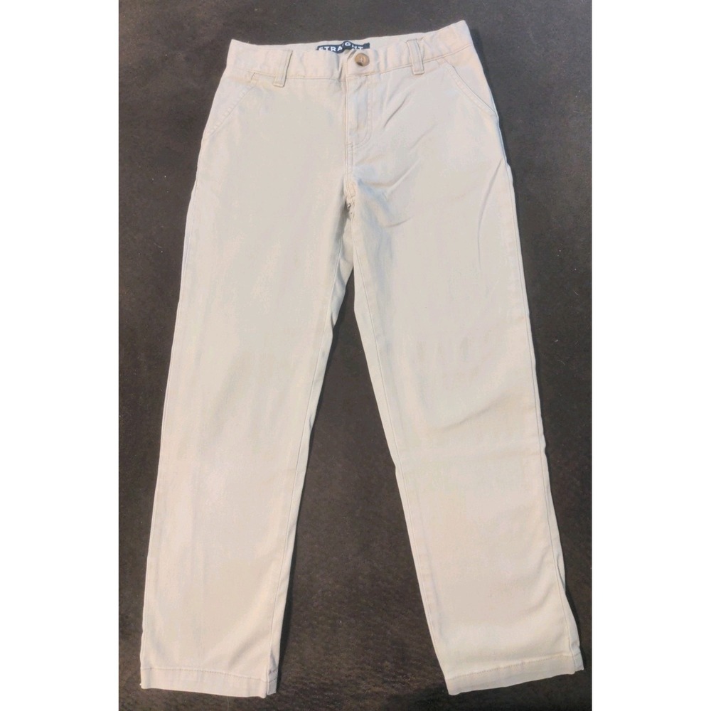 French Toast Boys Straight Khaki Adjustable Waist Pants School Uniform Size 10